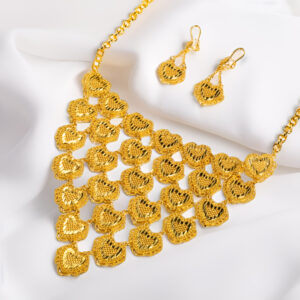 Classic Gold Plated Jewelry Set (2-PCS) DJ075