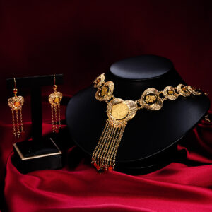 Classic Gold Plated Jewelry Set (2-PCS) DJ079