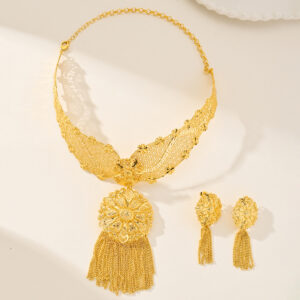 Classic Gold Plated Jewelry Set (2-PCS) DJ059