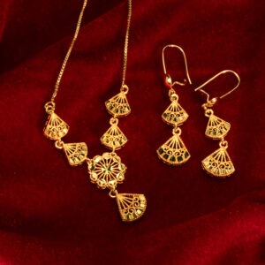Classic Gold Plated Jewelry Set (2-PCS) DJ078