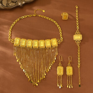 Classic Gold Plated Jewelry Set (4-PCS) DJ012