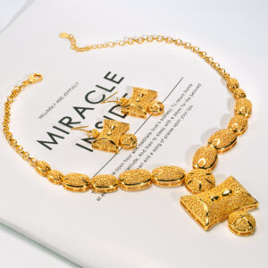 Classic Gold Plated Jewelry Set (2-PCS) DJ056