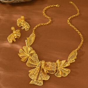 Classic Gold Plated Jewelry Set (2-PCS) DJ062
