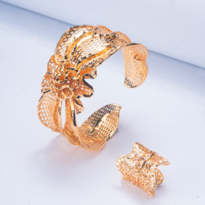 Classic Gold Plated Jewelry Set (2-PCS Bracelets&Rings) DJ083