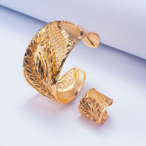 Classic Gold Plated Jewelry Set (2-PCS Bracelets&Rings) DJ084