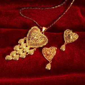 Classic Gold Plated Jewelry Set (2-PCS) DJ067