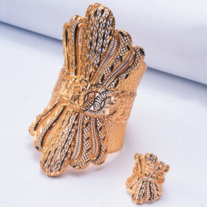 Classic Gold Plated Jewelry Set (2-PCS Bracelets&Rings) DJ080