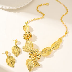 Classic Gold Plated Jewelry Set (2-PCS) DJ071