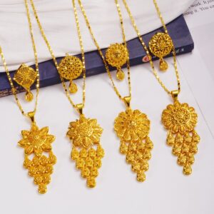 Classic Gold Plated Jewelry Set (2-PCS) DJ061