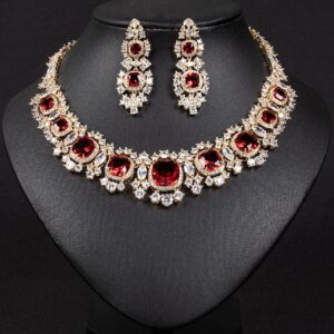 High-Glow 3A Zirconia Jewelry Set (2-PCS: Necklace & Earrings) GS0006