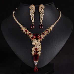 High-Glow 3A Zirconia Jewelry Set (2-PCS: Necklace & Earrings) GS0001