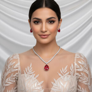 High-Glow 3A Zirconia Jewelry Set (2-PCS: Necklace & Earrings) GS0143