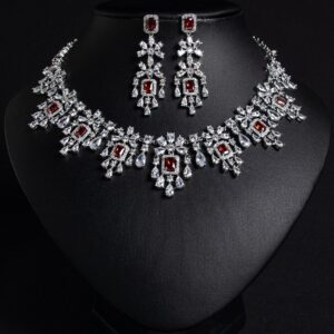 High-Glow 3A Zirconia Jewelry Set (2-PCS: Necklace & Earrings) GS0169
