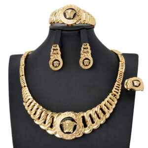 Classic Gold Plated Jewelry Set (4-PCS) DJ184