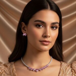 High-Glow 3A Zirconia Jewelry Set (2-PCS: Necklace & Earrings) GS0134