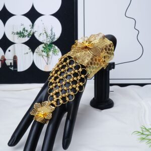 Classic Gold Plated Jewelry Set (2-PCS Bracelets&Rings) DJ213