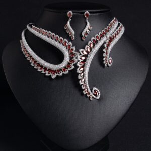 High-Glow 3A Zirconia Jewelry Set (2-PCS: Necklace & Earrings) GS0220