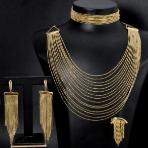 Classic Gold Plated Jewelry Set (4-PCS) DJ194
