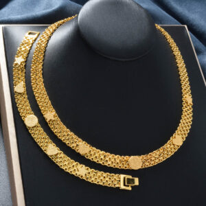 Classic Gold Plated Jewelry Set (2-PCS) DJ190