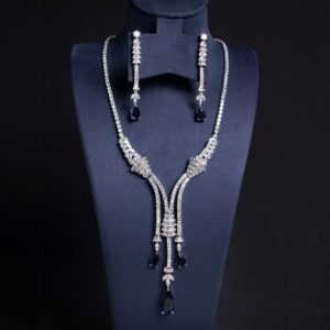 High-Glow 3A Zirconia Jewelry Set (2-PCS: Necklace & Earrings) GS0262