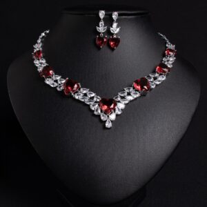 High-Glow 3A Zirconia Jewelry Set (2-PCS: Necklace & Earrings) GS0336