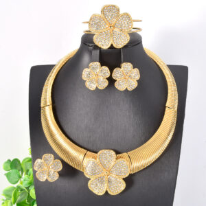Classic Gold Plated Jewelry Set (4-PCS) DJ188