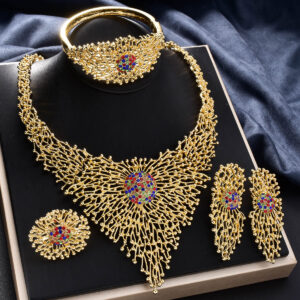 Classic Gold Plated Jewelry Set (4-PCS) DJ178