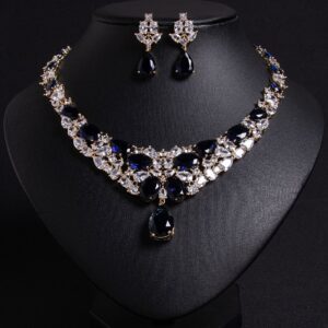 High-Glow 3A Zirconia Jewelry Set (2-PCS: Necklace & Earrings) GS0272