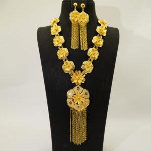 Classic Gold Plated Jewelry Set (2-PCS) DJ173