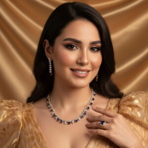 Brilliant 3A Zirconia Jewelry Set (4-PCS: Necklace, Earrings, Bracelet,Ring) GS0232