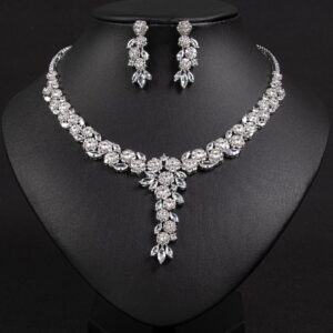 High-Glow 3A Zirconia Jewelry Set (2-PCS: Necklace & Earrings) GS0196