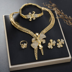 Classic Gold Plated Jewelry Set (4-PCS) DJ204