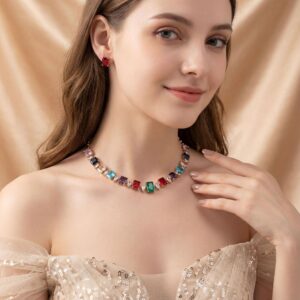 High-Glow 3A Zirconia Jewelry Set (2-PCS: Necklace & Earrings) GS0226